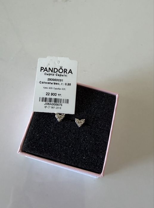 Серьги Pandora оригинал