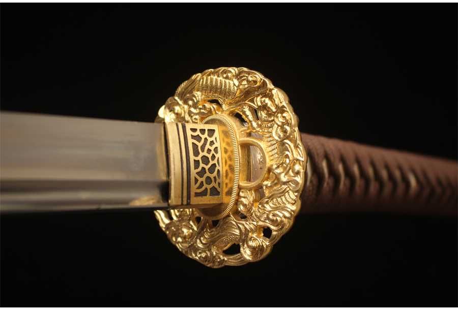 Самурайски меч - Катана с кания от розово дърво