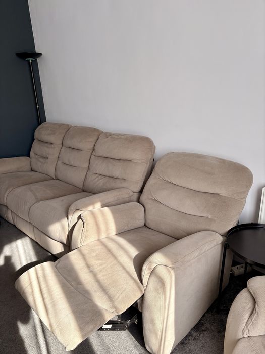 Canapea si fotoliu cu RECLINER