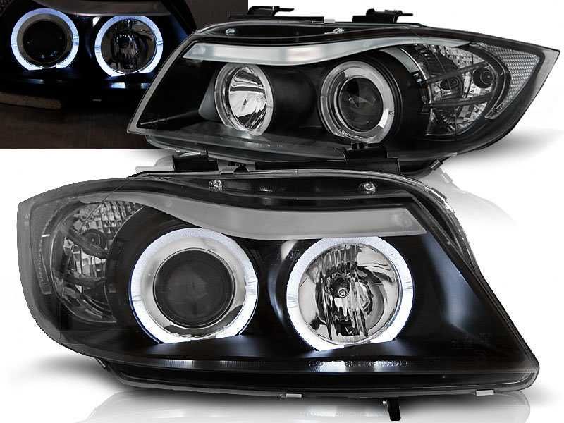 Faruri angel eyes pentru Bmw E90 limousine / touring