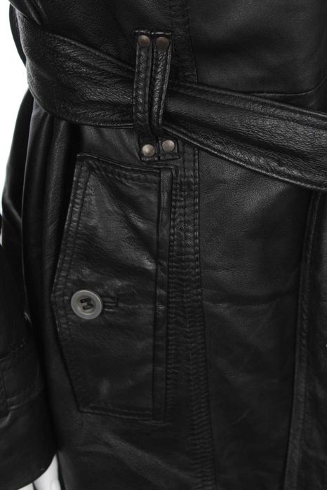 Дамско кожено манто Julia S Roma - черно, естествена кожа