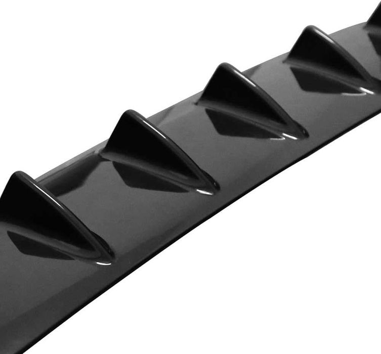 Универсален дифузьор / добавка за задна броня 85см - Черен Гланц.