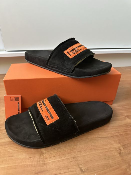 Heron Preston велурени чехли