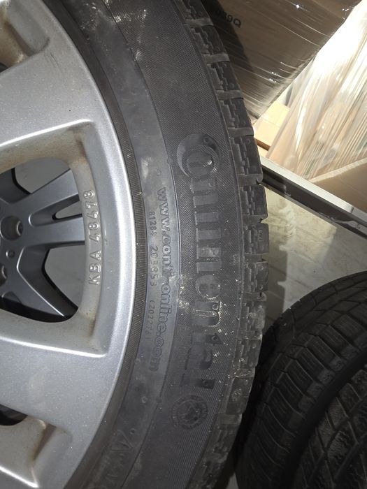 Jante 17 Mercedes e class cu anvelope Continental 245/45/R17 iarna Dot 18/16