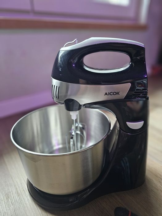 Mixer de mână Mixer electric 2 în 1 cu boluri de 3,5 litri, 5 viteze c