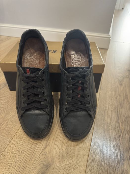 Кожаные  кеды мужские