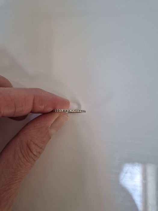 Inel aur alb cu diamante Cellini, luat in februarie,  certificat garan