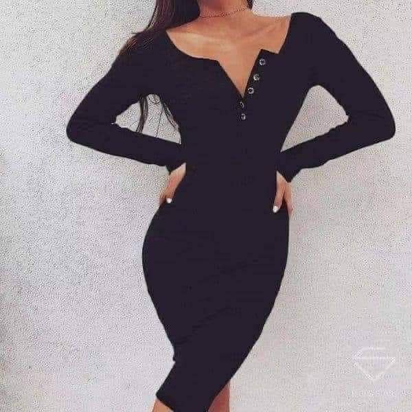 Дамска рипсена  рокля