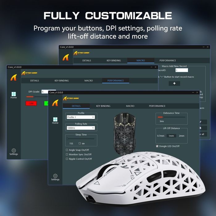 [Мишка]  ATTACK SHARK R5 ULTRA 


Carbon Fiber Wireless 8K PAW3950M