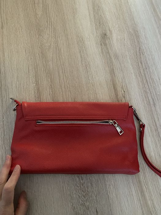 Кожанный красивый клатч