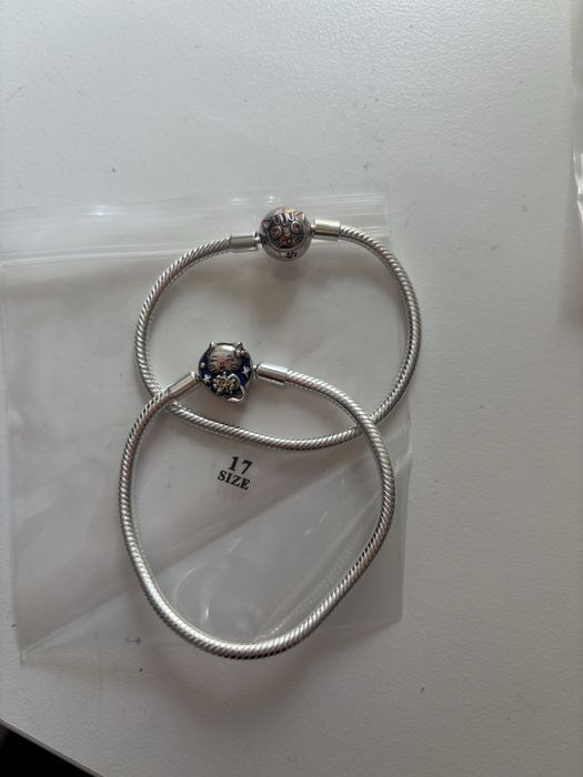 Гривни Pandora 19см S925 (талисмани)