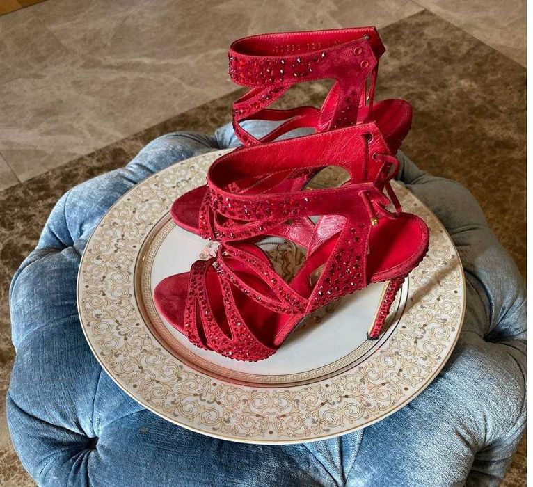 Casadei обувки! Оригинал! Крисали Сваровски