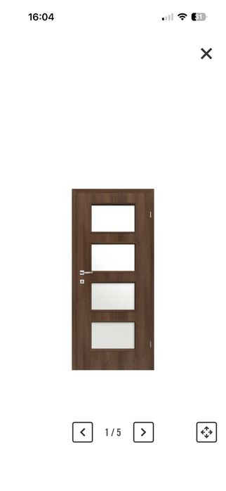 Foaie de ușă Ușa Classen Malaga nuc 203,5x84,4 cm dreapta