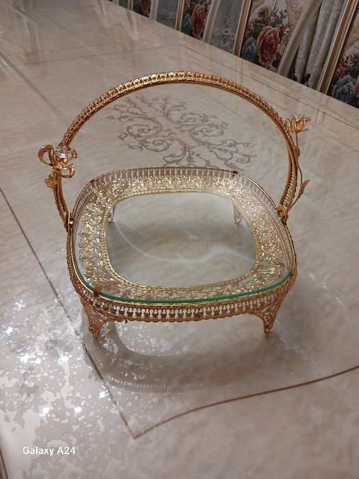 Фужеры гусь, конфетница