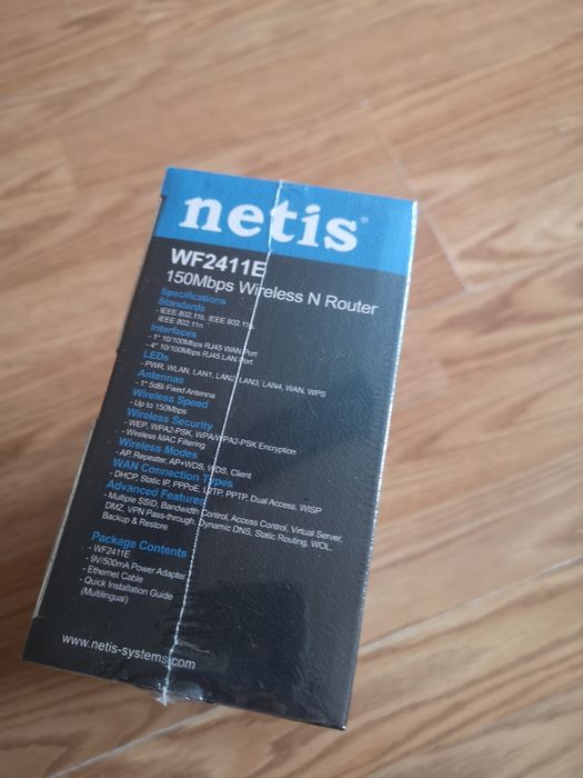 Нов Безжичен Рутер Netis WF-2411E, 150Mbps