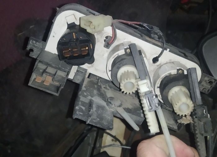 Матиз панель регулировки печки в сборе с кнопками