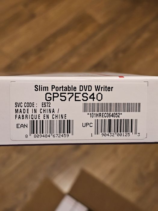 DVD WRITER slim portable LG Hitachi  NOU