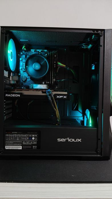 Pc gaming Rx 6600 8gb/Ryzen 5 5600X/16gb ram Gta V Fortnite Cs 2