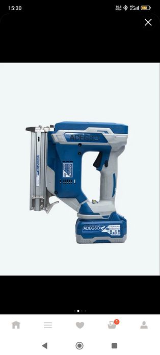 Гвоздезабиватель ADEGSO AD-40254, аккумуляторный, 21 В, 2х3000 мАч Li-