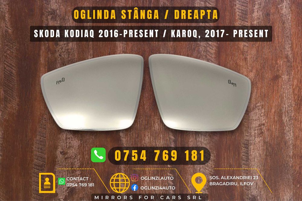 Oglinzi / oglinda stânga, dreapta Skoda Kodiaq 2016+, Kamiq 2019