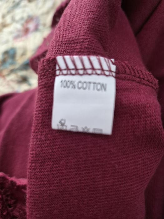 Платье, хлопок, бордо