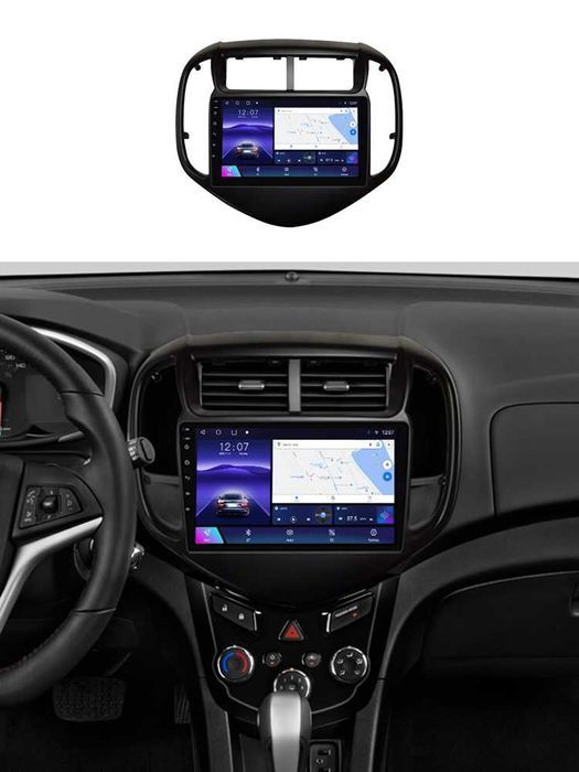 Navigatie Android 14 CHEVROLET AVEO 2016-21 1/8 Gb Waze CarPlay CAMERA
