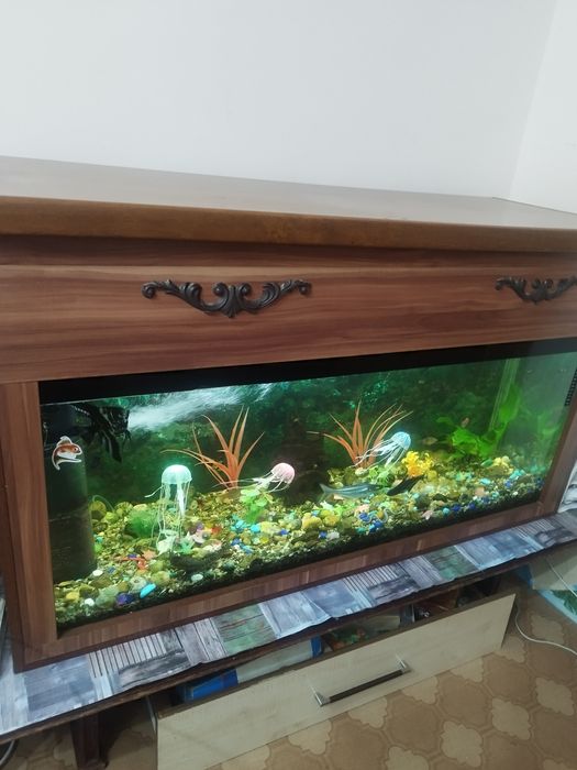 Продам аквариум с усиленным столиком