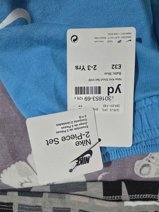 NIKE летен екип за момиче 2-3 годинки