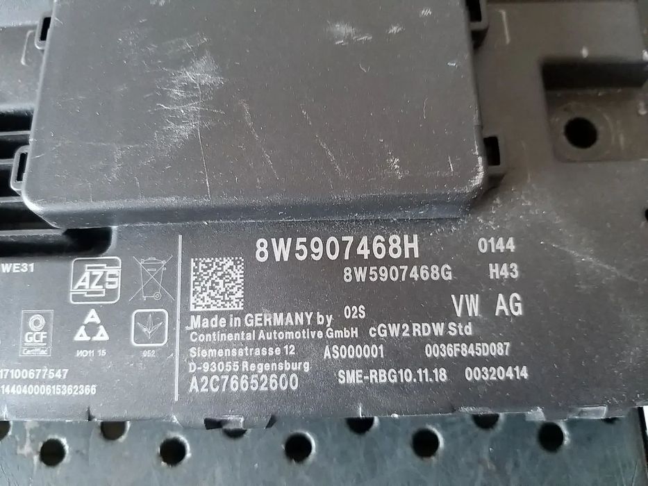 Modul can gateway 2.0 tdi audi a4 b9 8w 8w5907468h 8w5907468g a2c76652600