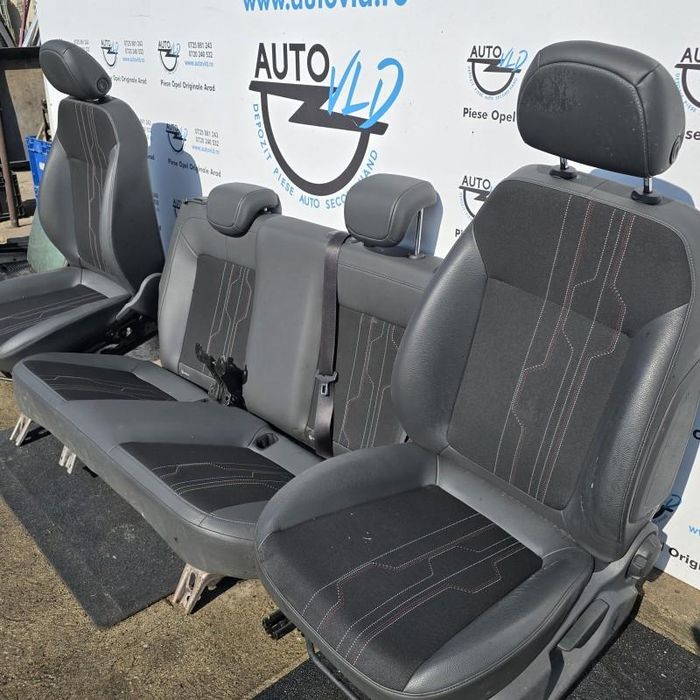 Scaune fata bancheta spate semi piele Opel Corsa D