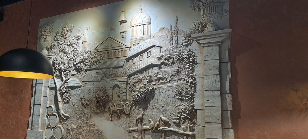 Барельефы, роспись стен, скульптуры, художники, декор, turlov,  rasm,