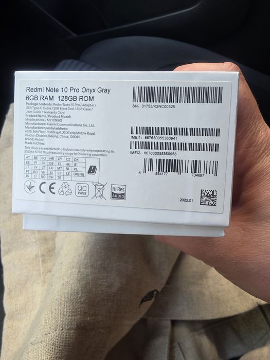 Xiaomi Redmi Note 10 Pro Onyx Gray 128 GB