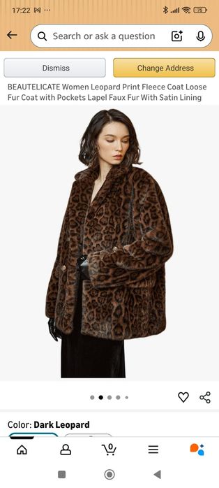 Haină blană pentru damă