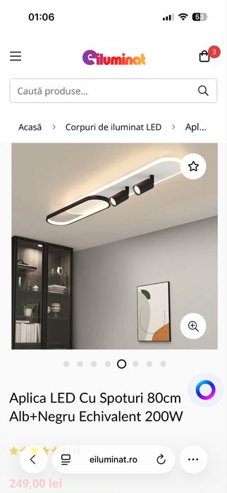 Aplica led cu spoturi