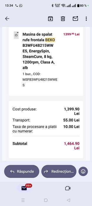 Mașină de spălat Beko