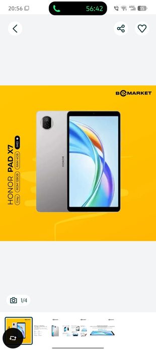 Honor pad x7 4/128 tali