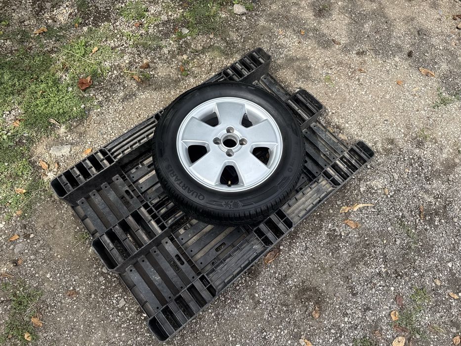 НОВО Резервна гума+АЛУМИНИЕВА ДЖАНТА 15" 4x100 за Opel,Chevrolet,Fiat