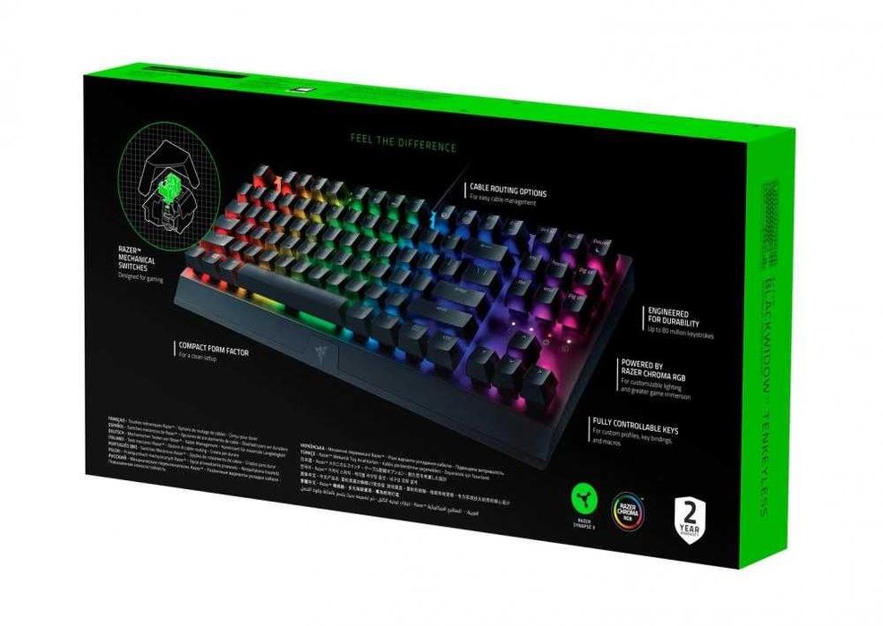 ^ Клавиатура RAZER BlackWidow V3 TENKEYLESS