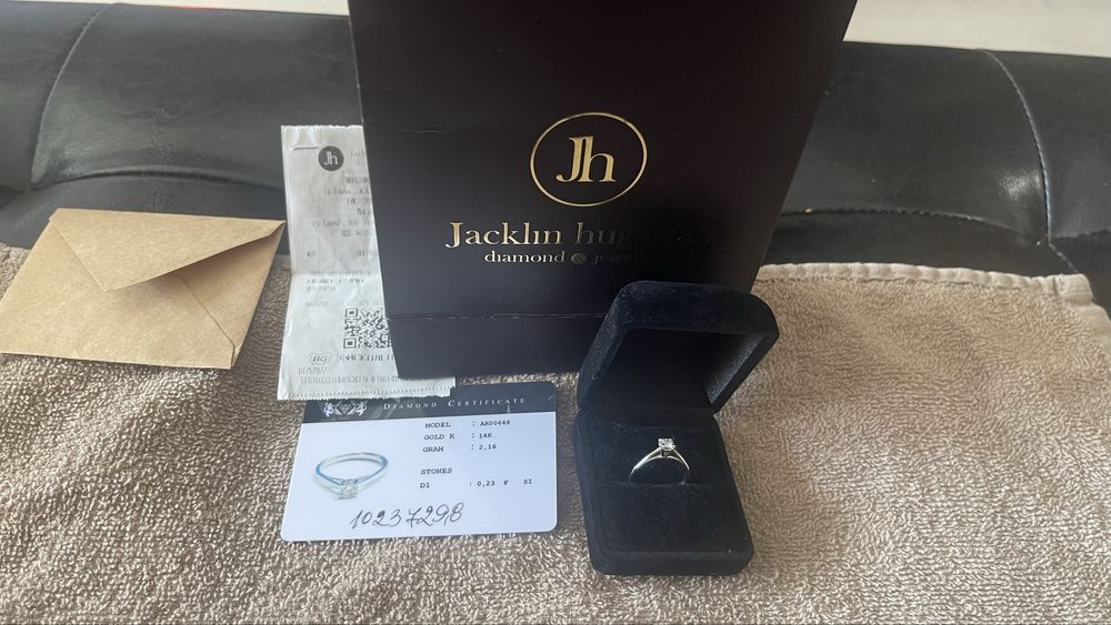 Диамантен пръстен 14k