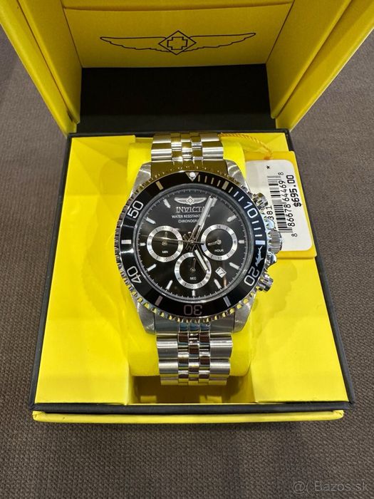 Американские часы Invicta Pro Diver Chronograph, кварцевый механизм