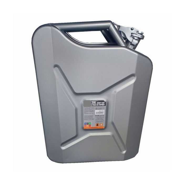 Метална туба за гориво - 20L, зелен цвята