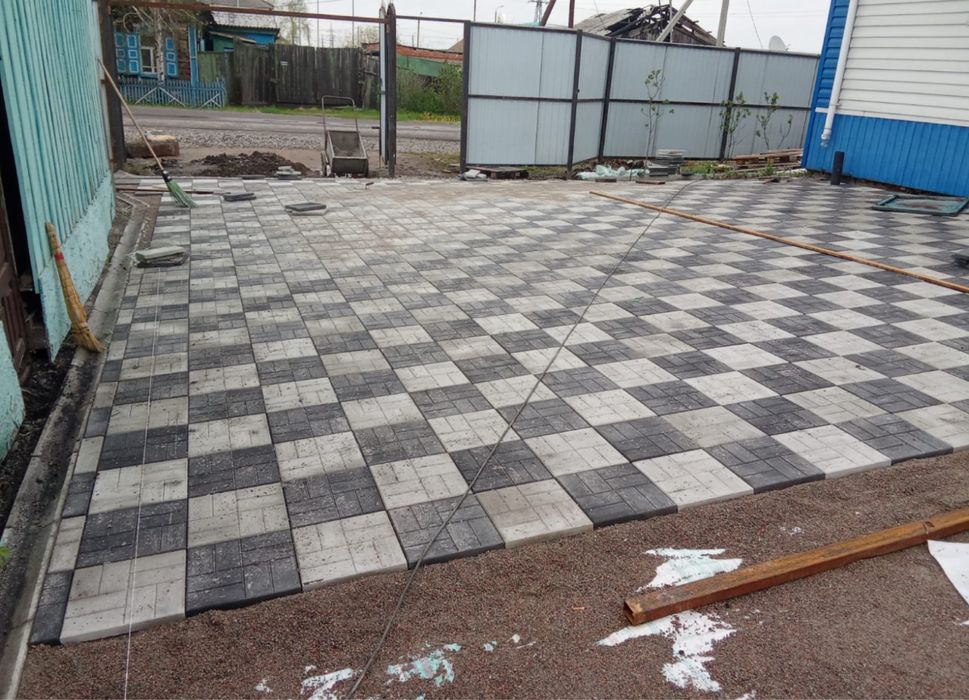 Укладка брусчатка