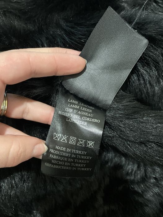 Vestă din blană naturală de miel shearling