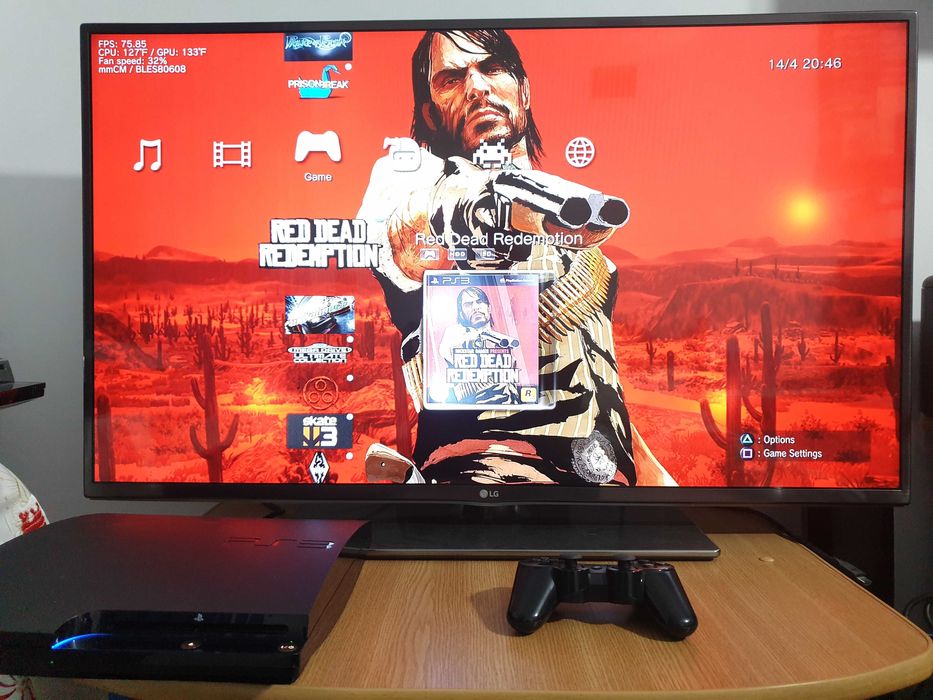 PS3 modat CFW 500 GB + 60 jocuri (GTA V, Red Dead, God of War, NFS)