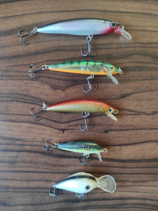 Воблери-Rapala,Storm,lucky craft,Strike Pro,блесни Mepps и др.