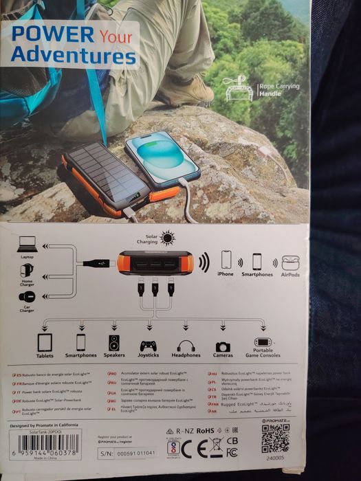 Acumulator extern cablu și wireless charge