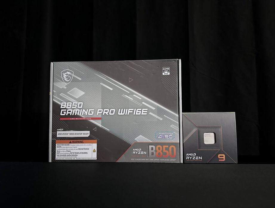 AMD Ryzen 9 7900X + MSI B850 Gaming Pro WiFi