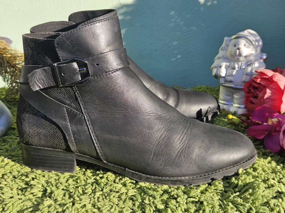 Caprice ботуши естествена кожа N40