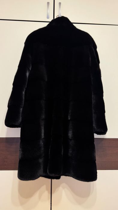 #138 Ново Палто от норка.Casiani.Визон.Естествена кожа с косъм.