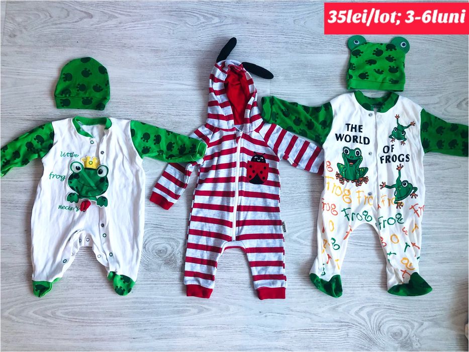 Vand haine bebelus diverse (salopete, body, pantaloni, bluze etc)